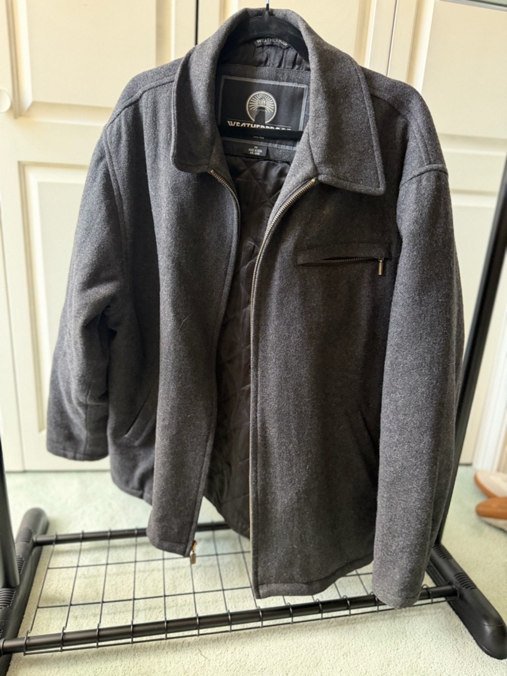 Weatherproof Men's Dark Charcoal Zip Front Jacket
